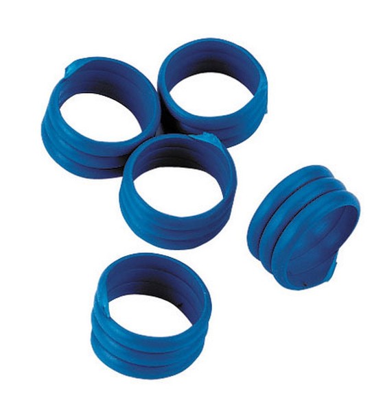 Spiralringe 16 mm blau, 20 Stk. im Pack