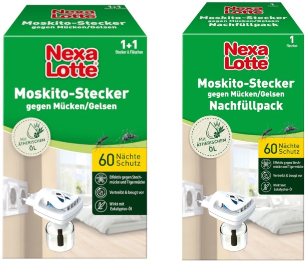 Nexa Lotte Moskito-Stecker + 1 Nachfüllpackung