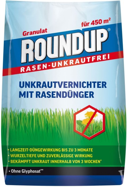 9kg Roundup Unkrautvernichter mit Rasendünger