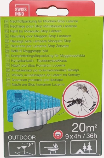 Nachfüllset für Mücken-Stop Laterne